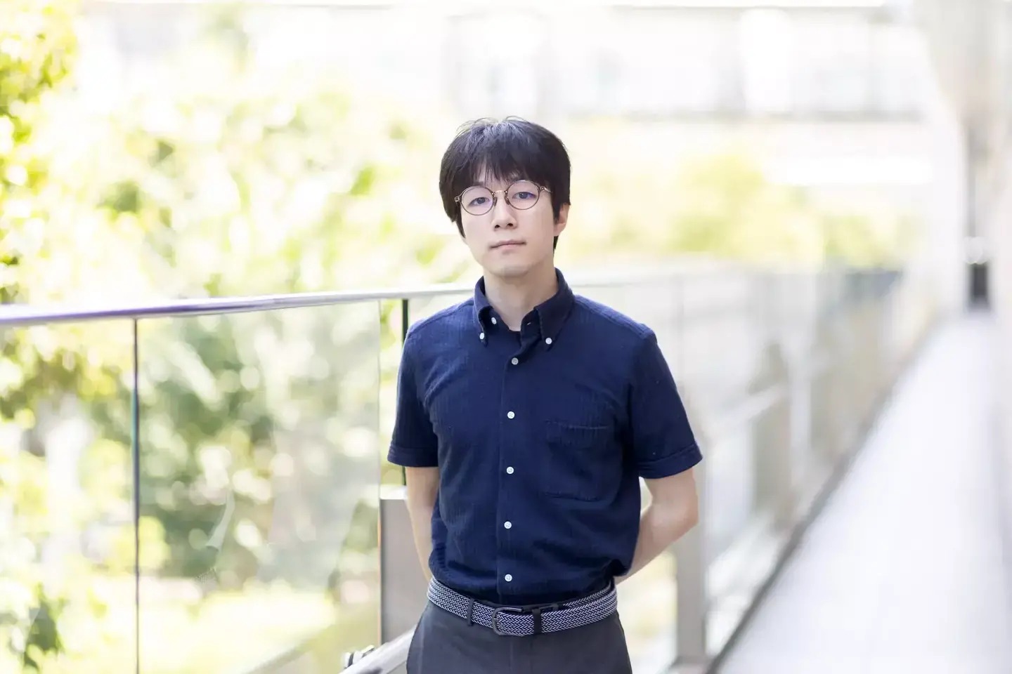 インタビュー中の様子